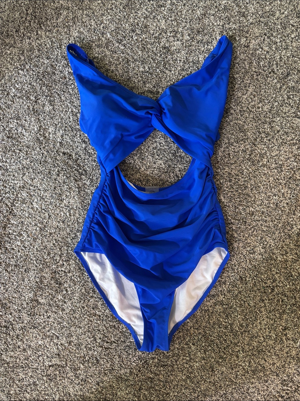 Women’s Maternity One-Piece Swim Suit in Bright Blue